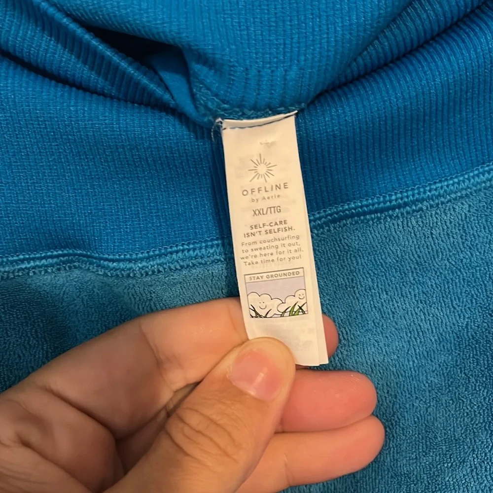 OFFLINE BY AERIE Blue Terry Cloth Skort